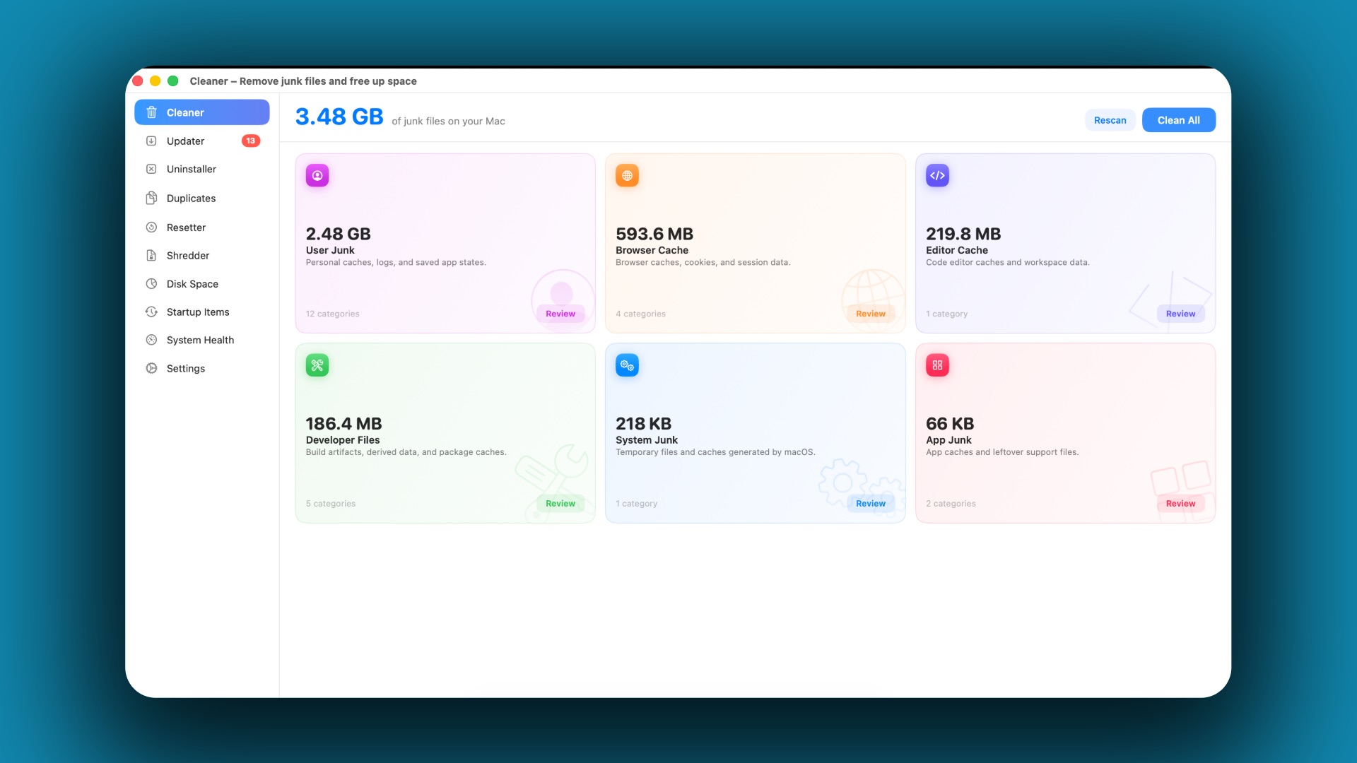 DeepCleanMac screenshot 1
